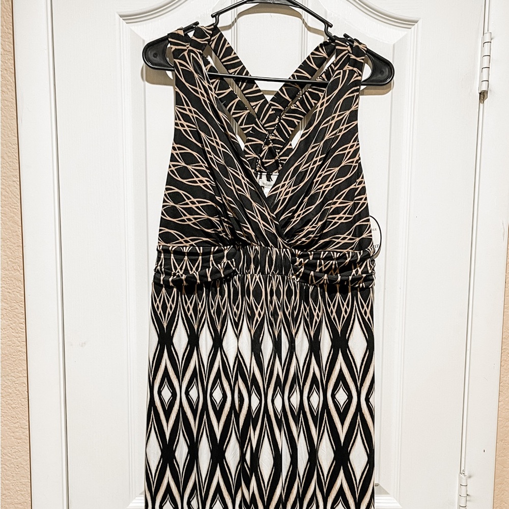 Soma Cross Strap Maxi Sleeveless Dress XL NWT